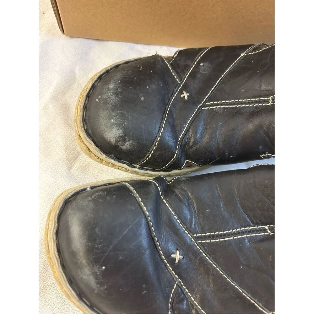 Jospeh Seibel black loafers 41 comfort worn work shoes